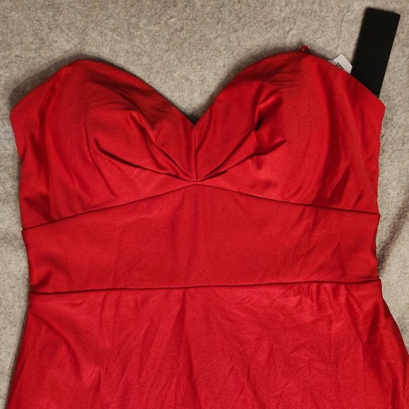CITY STUDIO Womens Red Strapless Prom Party Mini Dress  Sz 11 NEW w/ TAGS NWT - Picture 4 of 8